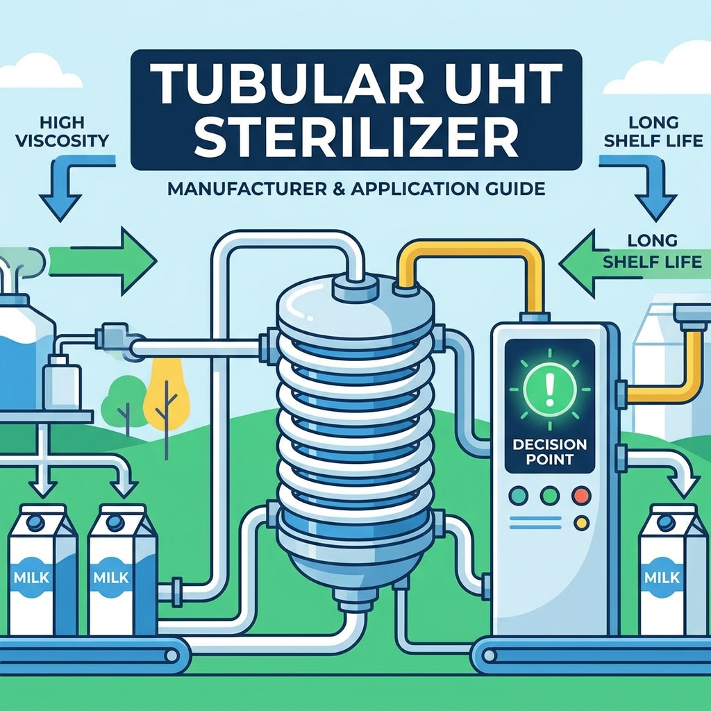 Wanneer moet een zuivelfabriek een buisvormige UHT-sterilisator gebruiken?